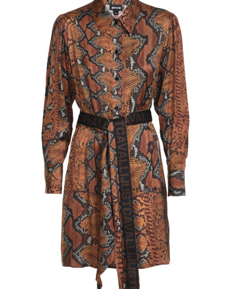 DRESS JUST CAVALLI BROWN VARIANT