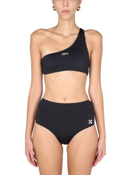SWIMSHORTS OFF WHITE BLACK
