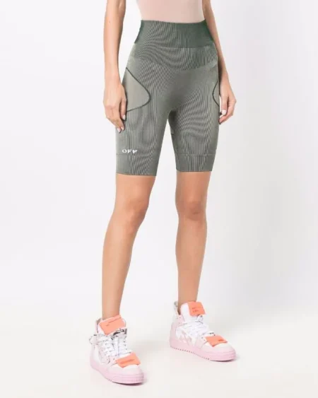 SHORTS OFF WHITE GREEN