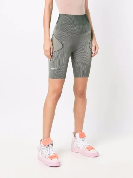 SHORTS OFF WHITE GREEN