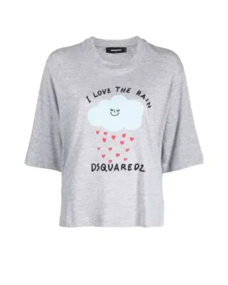 Polera con Logo - Dsquared2 - Gris