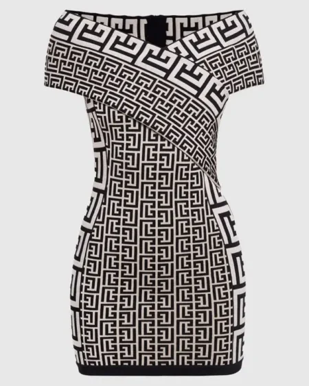 Vestido Balmain Monograma