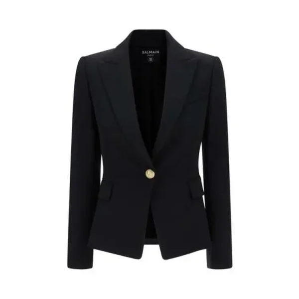Chaqueta Negra de Lana