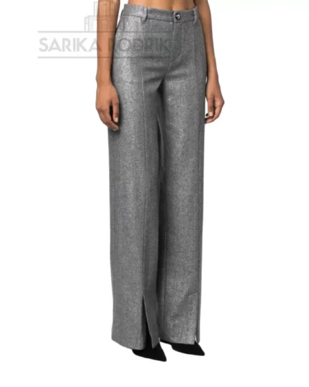 Pantalon Lurex Wide Legs Grey