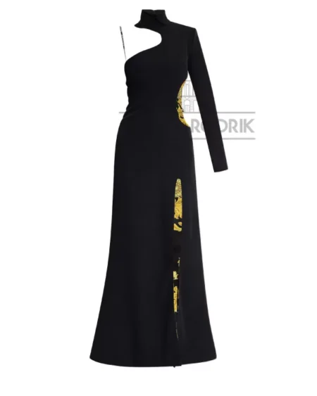 Vestido Largo One-Shoulder - Black