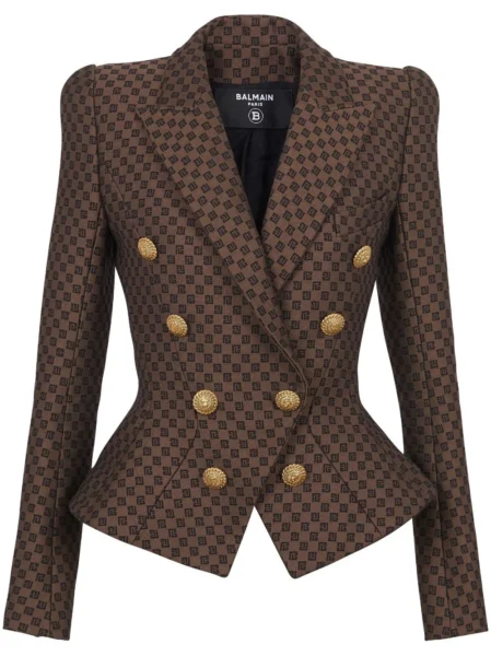 Blazer Jacquard Café