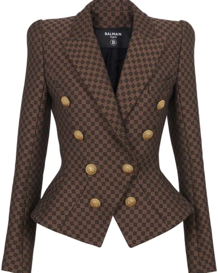 Blazer Jacquard Café