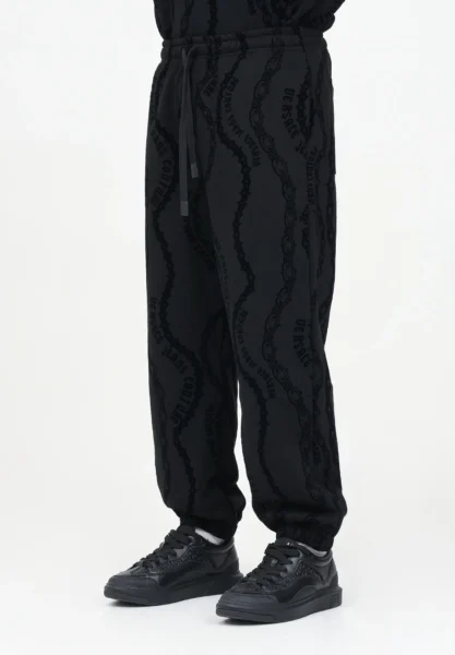 Pantalón Negro Diseño Cadena