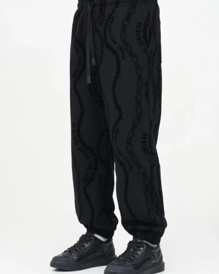 Pantalón Negro Diseño Cadena