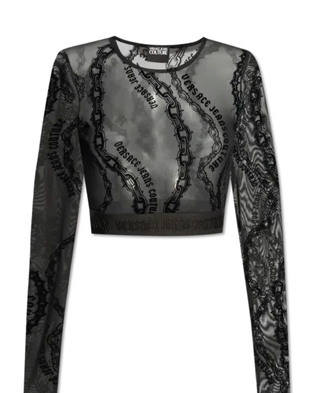 Top Negro Diseño Cadena