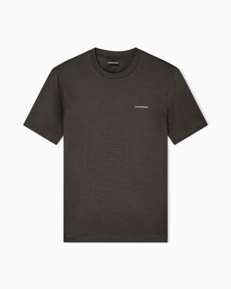 Camiseta Gris Emporio Armani Logo Pequeño