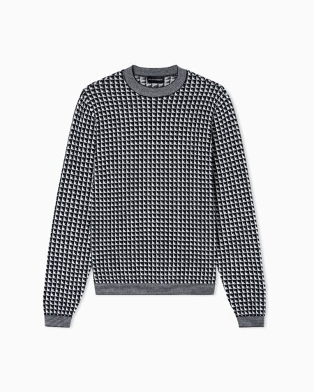 Sweater Emporio Armani Monograma All Over