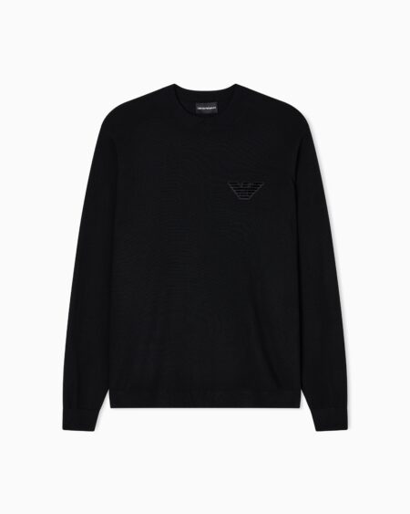 Sweater Parche Lana Emporio Armani