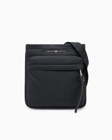 Bandolera Nylon Logo All Over Emporio Armani