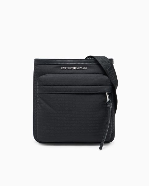 Bandolera Nylon Logo All Over Emporio Armani
