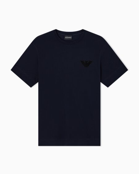 Camiseta Algodón Parche Emporio Armani