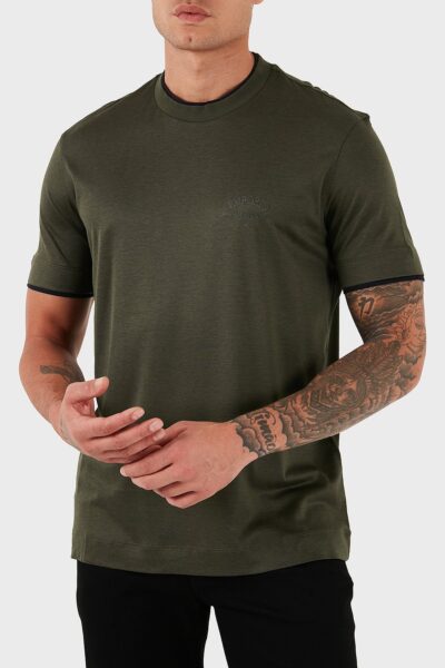Camiseta Emporio Armani Algodón Premium Doble Cuello
