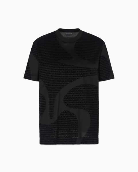 Camiseta Emporio Armani Hombre Logo  en Relieve