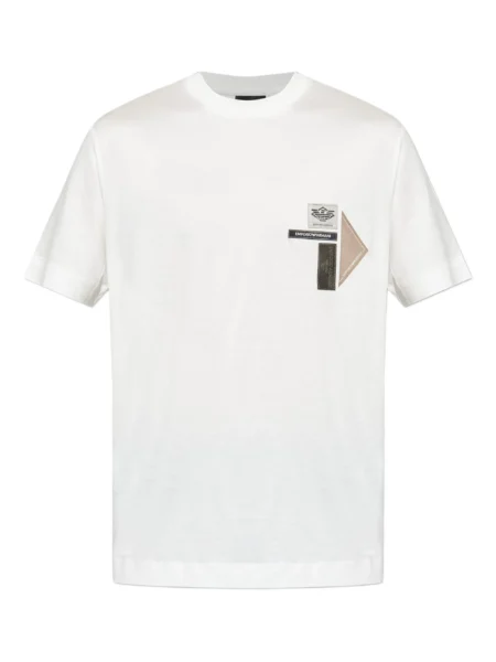 Camiseta Emporio Armani Hombre con Parches Logo