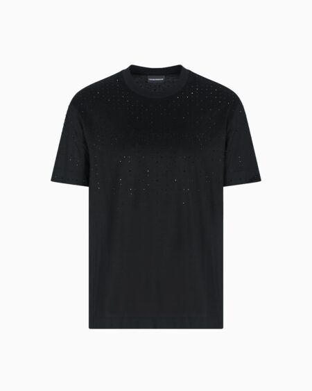 Camiseta Emporio Armani Hombre Strass Logo