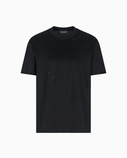 Camiseta Emporio Armani Hombre Strass Logo