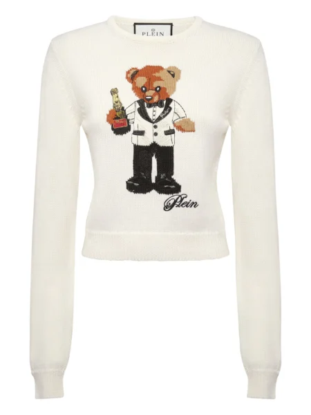 Philipp Plein Sweater Teddy Champagne Mujer