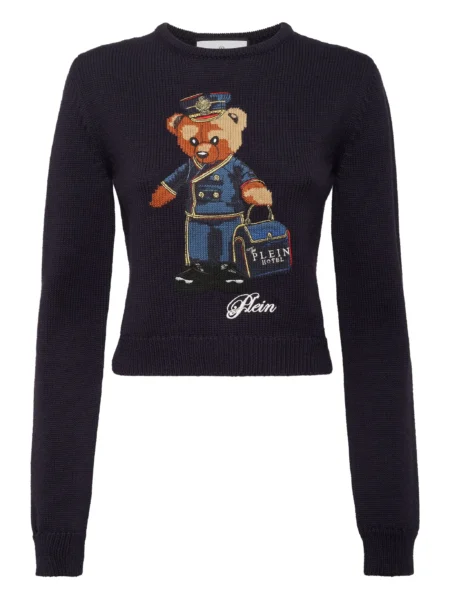 Philipp Plein Sweater Teddy Hotel Azul Mujer