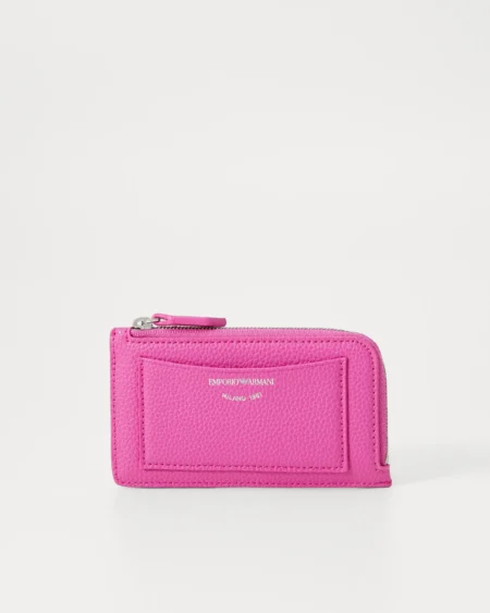 Tarjetero Emporio Armani Fucsia con Cierre