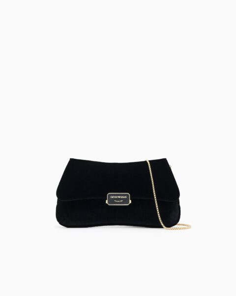 Cartera Sobre Emporio Armani Terciopelo con Cadena