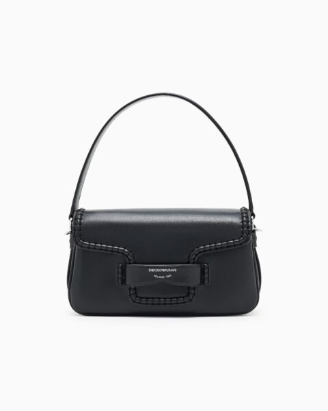 Cartera de Hombro Emporio Armani Negra con Correa