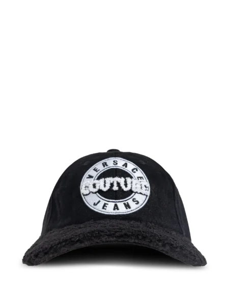 Gorra Versace Negra Logo Bordado Hombre