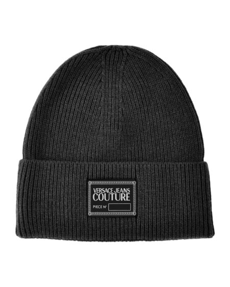 Gorro Beanie Versace Negro Tejido Hombre