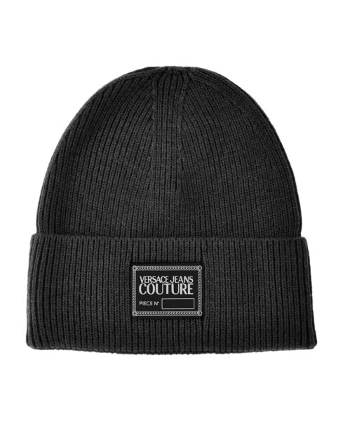Gorro Beanie Versace Negro Tejido Hombre