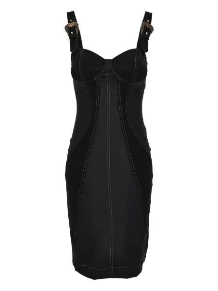 Vestido Versace Negro Estructurado