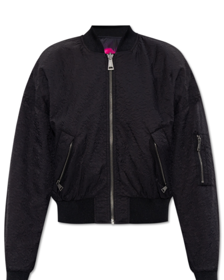 Chaqueta Versace Mujer Bomber Reversible Negra