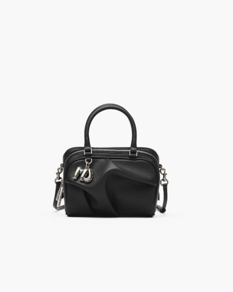 Bolso Micro Bauletto Marc Jacobs Wave Negro Cuero