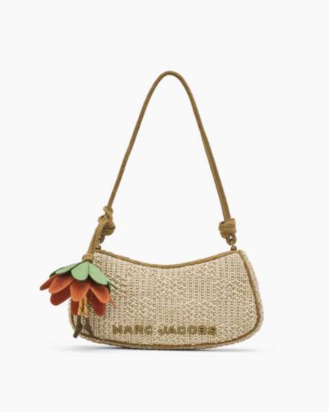 Bolso Hombro Marc Jacobs Rafia Beige Tejido