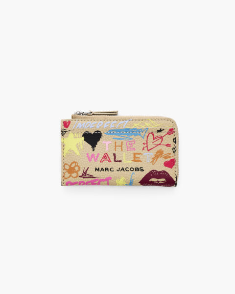 Billetera Marc Jacobs The Wallet Scribble Cuero Estampado