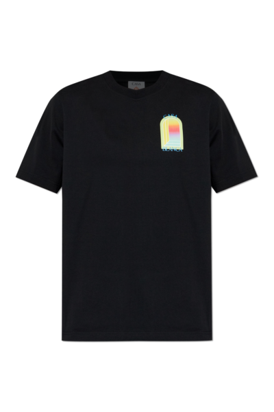 Camiseta Casablanca Arco Multicolor Negra Hombre