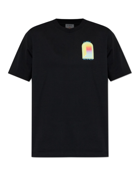 Camiseta Casablanca Arco Multicolor Negra Hombre