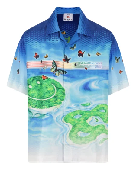Camisa Seda Casablanca Beyond Destiny Estampada