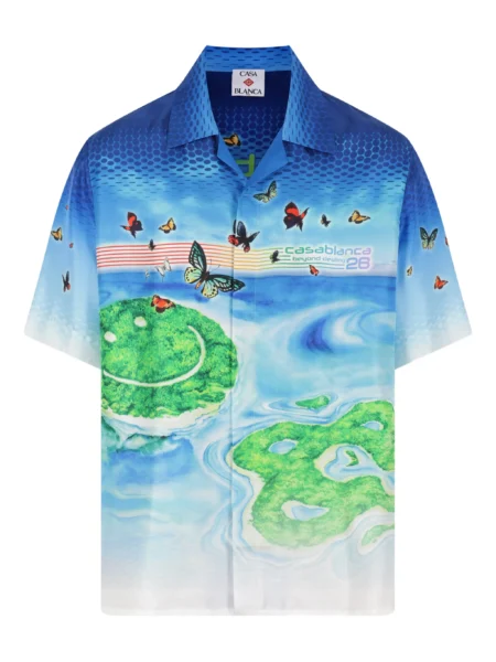 Camisa Seda Casablanca Beyond Destiny Estampada