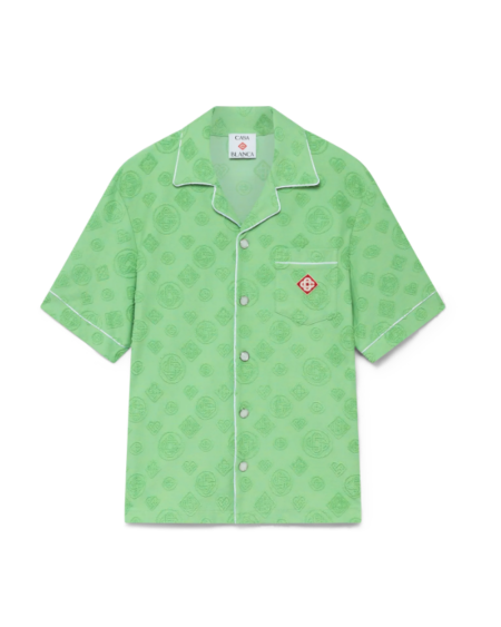 Camisa Casablanca Monogram Verde Hombre