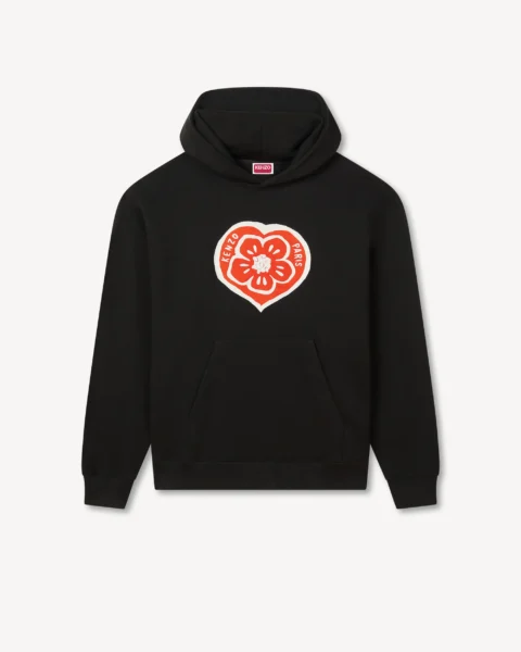 Sudadera Kenzo Paris Flower Heart Negro