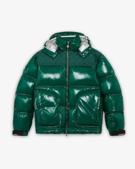 Chaqueta Acolchada Verde Monograma Casablanca