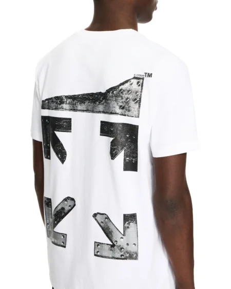 Polera Off-White Arrow Graphic Blanca Hombre