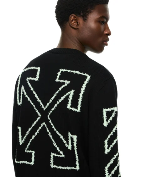 Sweater Off-White Arrow Negro Hombre