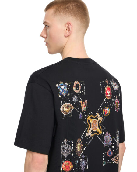 Polera Off-White Emblem Arrow Negra Hombre