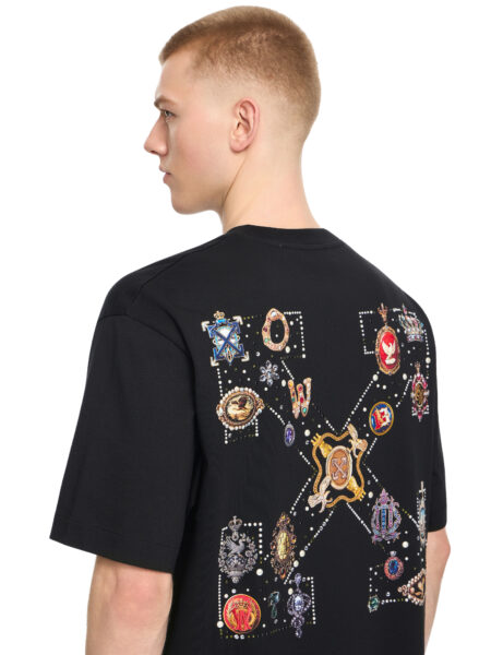 Polera Off-White Emblem Arrow Negra Hombre