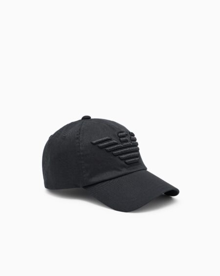 Gorra Emporio Armani Negra con Águila Bordada Hombre